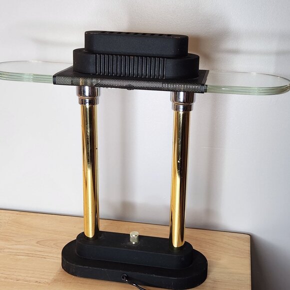 Halogen Desk Lamp ~ Art Deco Style ~ Robert Sonneman Design ~ UFO Lamp ~ Retro - Picture 6 of 10